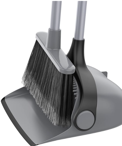 Broom and dust pan set